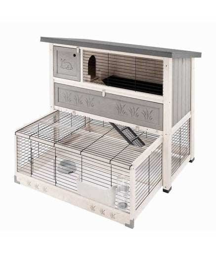 Ferplast Cage Ranch 120 Max Rabbit hutch 117 x 69 x h 107 cm - Shopivet.com