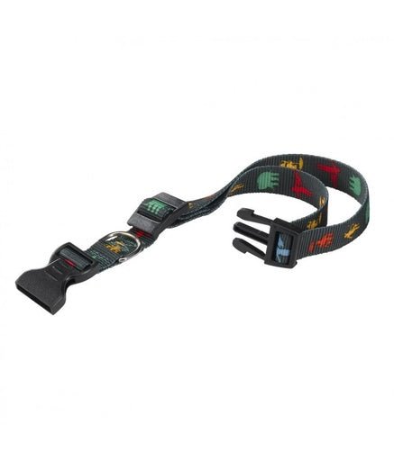 Ferplast Club C Circus Nylon Dog Collar (30 - 44cm x 15mm)[Dimension - 30 - 44cm x 15mm, Color - Circus] - Shopivet.com