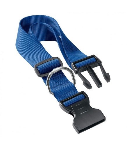 Ferplast Club C Nylon Collar For Dogs[Color - Blue, Dimension - 36 - 56cm x 20mm] - Shopivet.com