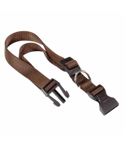 Ferplast Club C Nylon Collar For Dogs[Color - Brown, Dimension - 30 - 44cm x 15mm] - Shopivet.com