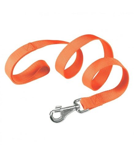 Ferplast Club G Nylon Dog Leash[Color - Orange, Dimension - 20mm x L 120cm] - Shopivet.com