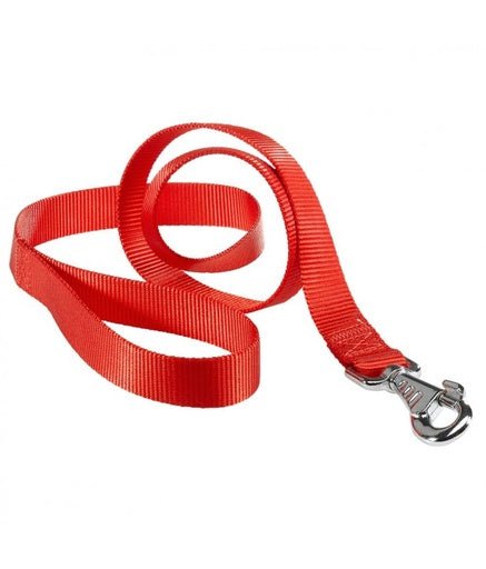 Ferplast Club G Nylon Dog Leash[Color - Red, Dimension - 25mm x L 120cm] - Shopivet.com