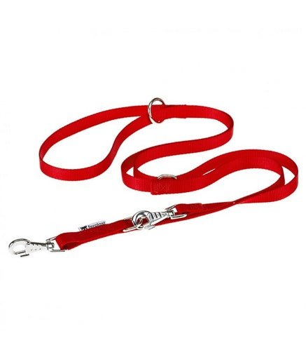 Ferplast Club GA Adjustable Nylon Dog Leash [Color - Maroon, Dimension - 15mm x L 120cm] - Shopivet.com