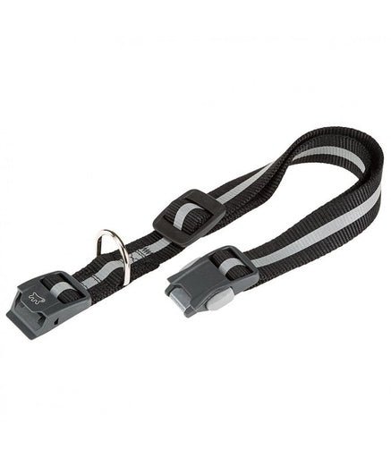 Ferplast Club Reflex C - Reflective dog leash complete with magnetic clasp - Black / Blue / Red[Color - Black, Dimension - 30 x 44cm x 15mm] - Shopivet.com