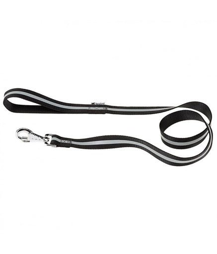 Ferplast Club Reflex G Reflective Dog Leash[Color - Black, Dimension - 20mm x L 120cm] - Shopivet.com