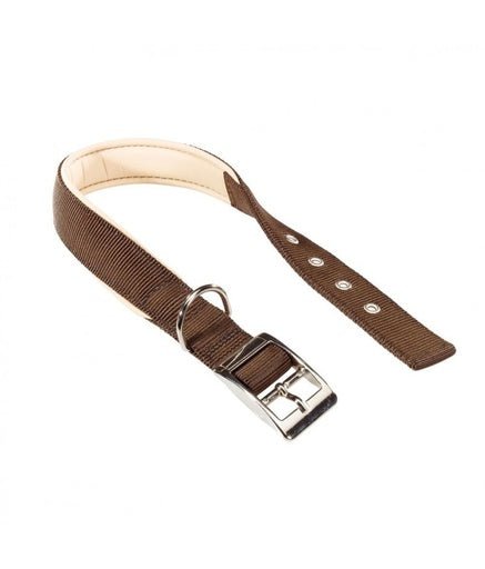 Ferplast Daytona C Nylon Dog Collar[Color - Brown, Dimension - 37 - 45cm x 25mm] - Shopivet.com