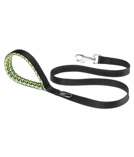 Ferplast Daytona Fantasy G Nylon Dog Leash With Soft Grip[Color - Black, Dimension - 20mm x L 120cm] - Shopivet.com