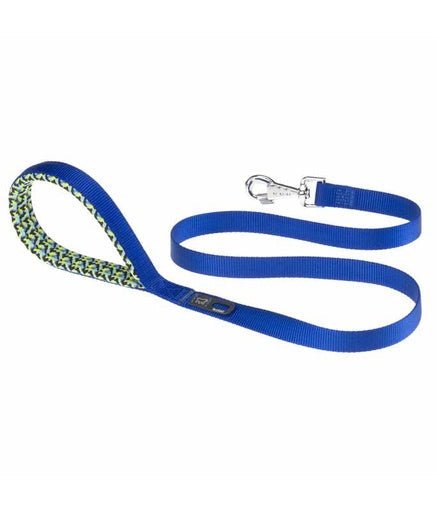 Ferplast Daytona Fantasy G Nylon Dog Leash With Soft Grip[Color - Blue, Dimension - 20mm x L 120cm] - Shopivet.com