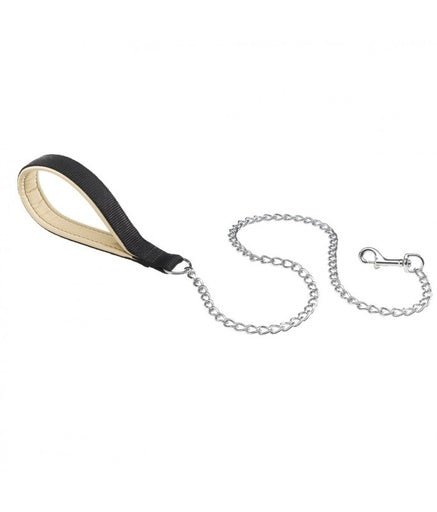 Ferplast Daytona GM Chrome Leash[Color - Black, Dimension - 25mm x L 100cm] - Shopivet.com