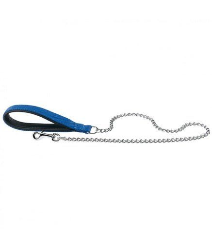 Ferplast Daytona GM Chrome Leash[Color - Blue, Dimension - 25mm x L 100cm] - Shopivet.com