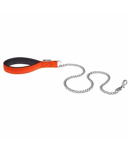 Ferplast Daytona GM Chrome Leash[Color - Orange, Dimension - 25mm x L 100cm] - Shopivet.com