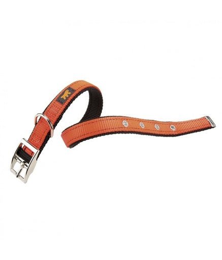 Ferplast DUAL CF15 / 35 COLORS Dog Collar[Color - Orange, Dimension - 45 - 53cm x 25mm] - Shopivet.com
