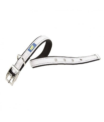 Ferplast DUAL CF15 / 35 COLORS Dog Collar[Color - White, Dimension - 45 - 53 x 25mm] - Shopivet.com