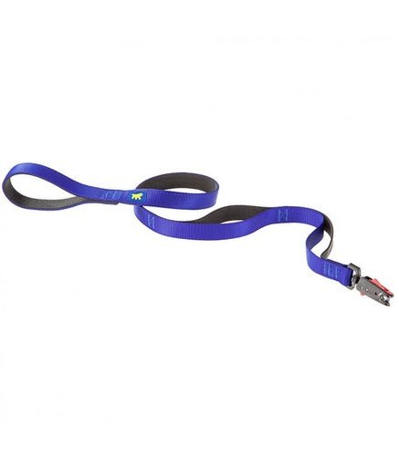 Ferplast Dual Matic G Dog Lead Complete With magnetic snap hook[Color - Blue, Dimension - 15mm x L 120cm] - Shopivet.com