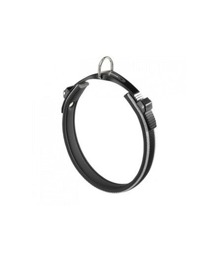 Ferplast Ergocomfort Dog Collar with micro - regulating system[Color - Grey, Dimension - 25 - 33cm x 15mm] - Shopivet.com