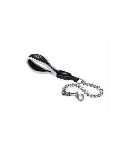 Ferplast Ergocomfort Metal GM Leash With Ergonomic Handle and Chromed Metal Chain[Dimension - 25mm x L 65cm] - Shopivet.com