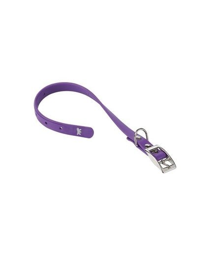 Ferplast Ergoflex CF Techno - rubber Dog Collar[Color - Purple, Dimension - 27 - 37cm x 18mm] - Shopivet.com