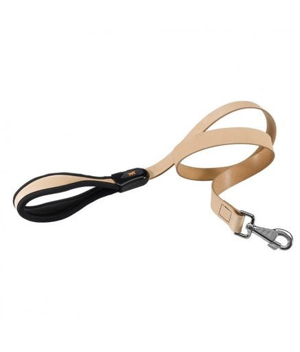 Ferplast Giotto G Dog Leather Leads[Color - Beige, Dimension - 20mm x L 120cm] - Shopivet.com