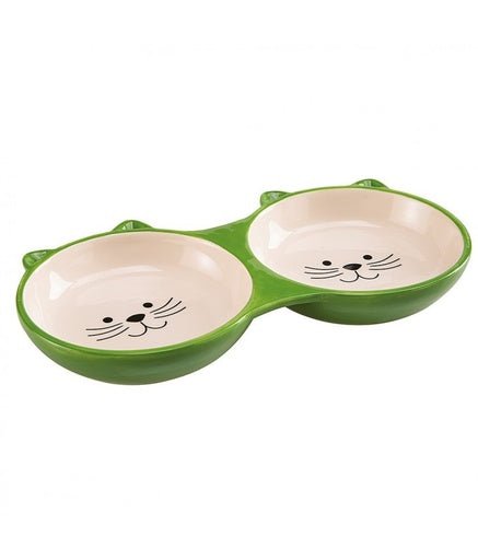 Ferplast Izar Double Ceramic Bowl For Cats - 0.23 L - Shopivet.com