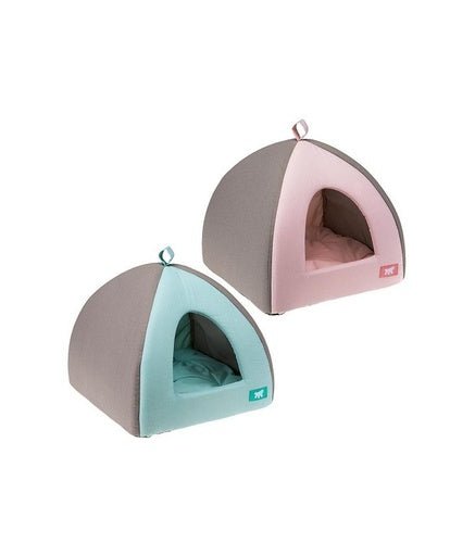 Ferplast Medium House Gray/Orange - Washable (42 x 42 x h 36 cm) - Shopivet.com
