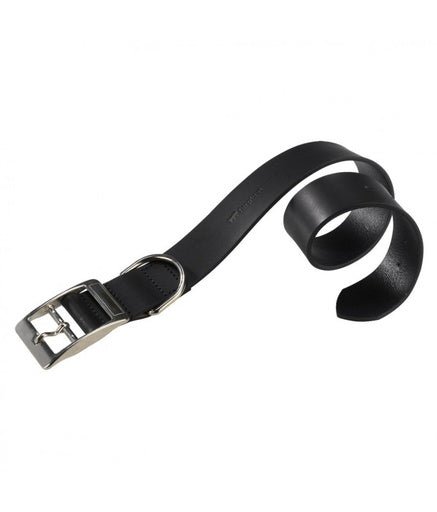 Ferplast Natural C Leather Dog Collar[Color - Black, Dimension - 35 - 43cm x 20mm] - Shopivet.com
