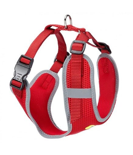 Ferplast Nikita PM Technical Harness In Breathable Nylon[Color - Maroon, Dimension - 30 - 43 x 38 - 55cm x 15mm, Size - M] - Shopivet.com