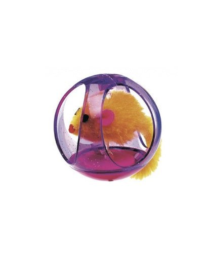Ferplast PA 5214 Cat ball with plush animal - Shopivet.com