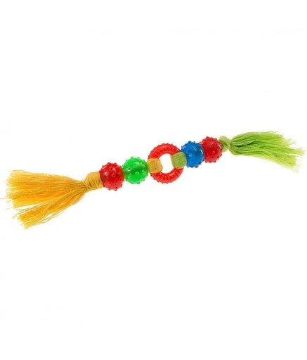 Ferplast PA 6419 Chewing Toy For Dogs With Braided Cotton Rope and Thermoplastic Rubber - Shopivet.com