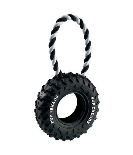 Ferplast PA 6430 Rubber Bone Tire With Hanger[Dimension - 10.5 x 4.2 x 23.5cm] - Shopivet.com