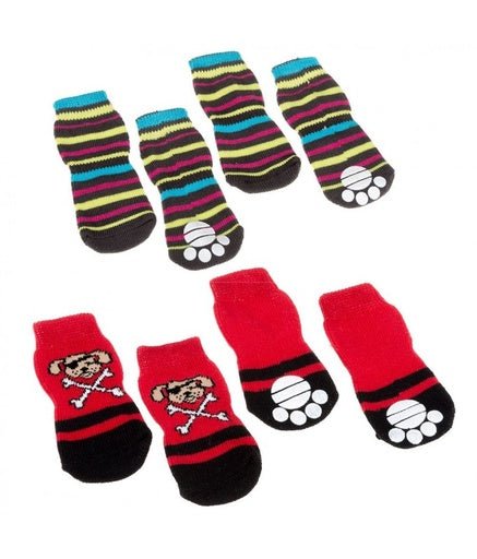 Ferplast Pet Socks Antislip[Size - S, Dimension - 6.5 x 2.5 x h 0.8 cm] - Shopivet.com