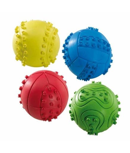 Ferplast Rubber Ball Dog Toy Ø6 cm (PA 5537), Mixed Colours - Shopivet.com