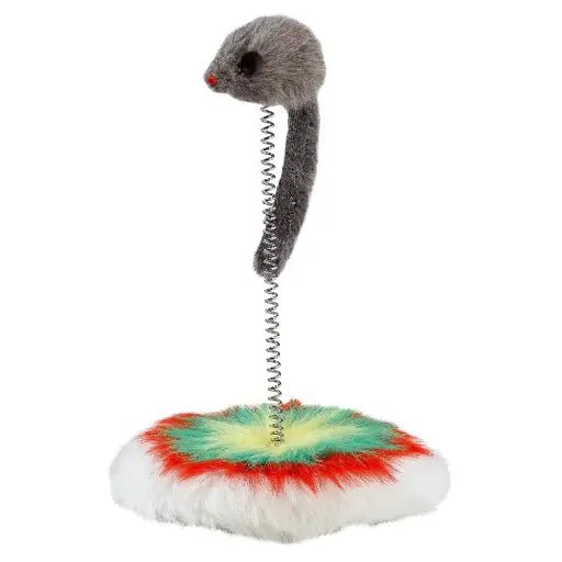 Ferplast Scratching Post PA 5030 Cat Toy Made Of Plush Ø17 x 24cm - Shopivet.com