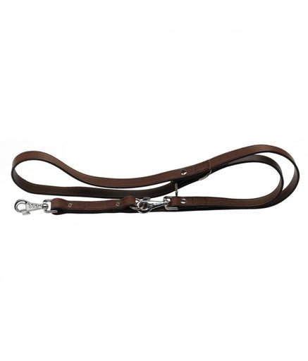 Ferplast VIP GA Bull Leather Dog Leash[Color - Brown, Dimension - 22mm x L 120 - 200cm] - Shopivet.com