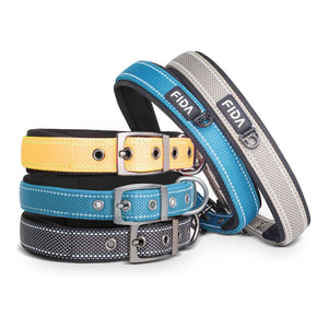 Fida Heavy Duty Dog Collar - X-Large - grey