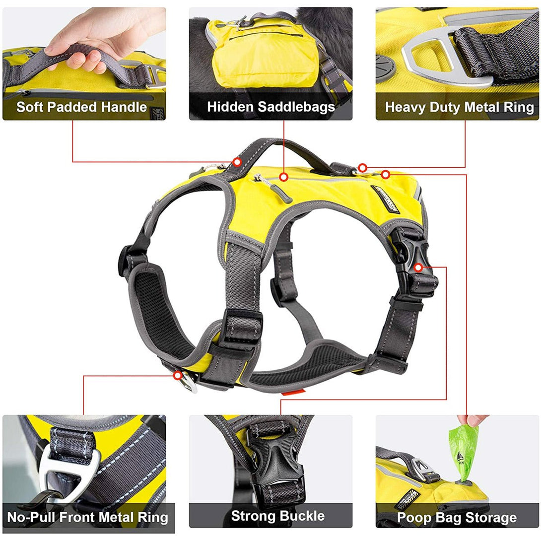 Fida Dog Harness – Yellow - M - Shopivet.com