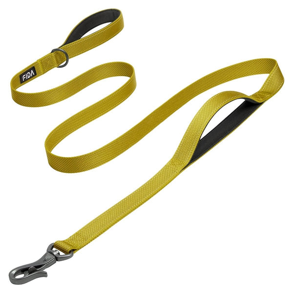 Fida Heavy Duty Dog Leash – Yellow - 4ft - Shopivet.com