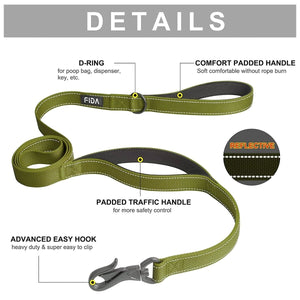 Fida Heavy Duty Dog Leash – Yellow - 5ft - Shopivet.com