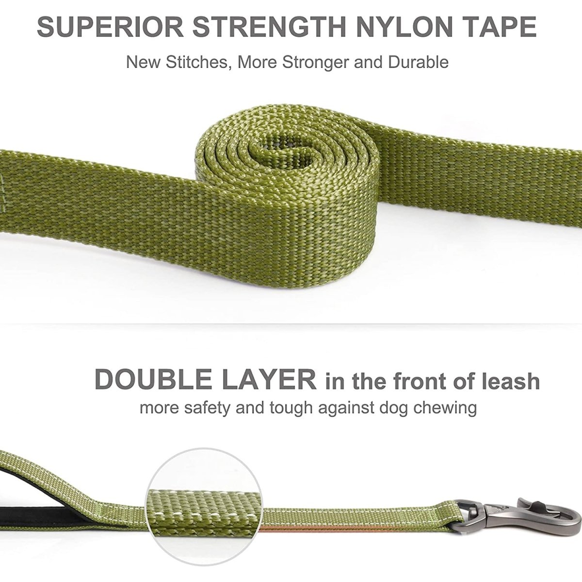 Fida Heavy Duty Dog Leash – Yellow - 6ft - Shopivet.com