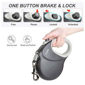 Fida Heavy Duty Retractable Dog leash 26ft (8m) - blue - Shopivet.com