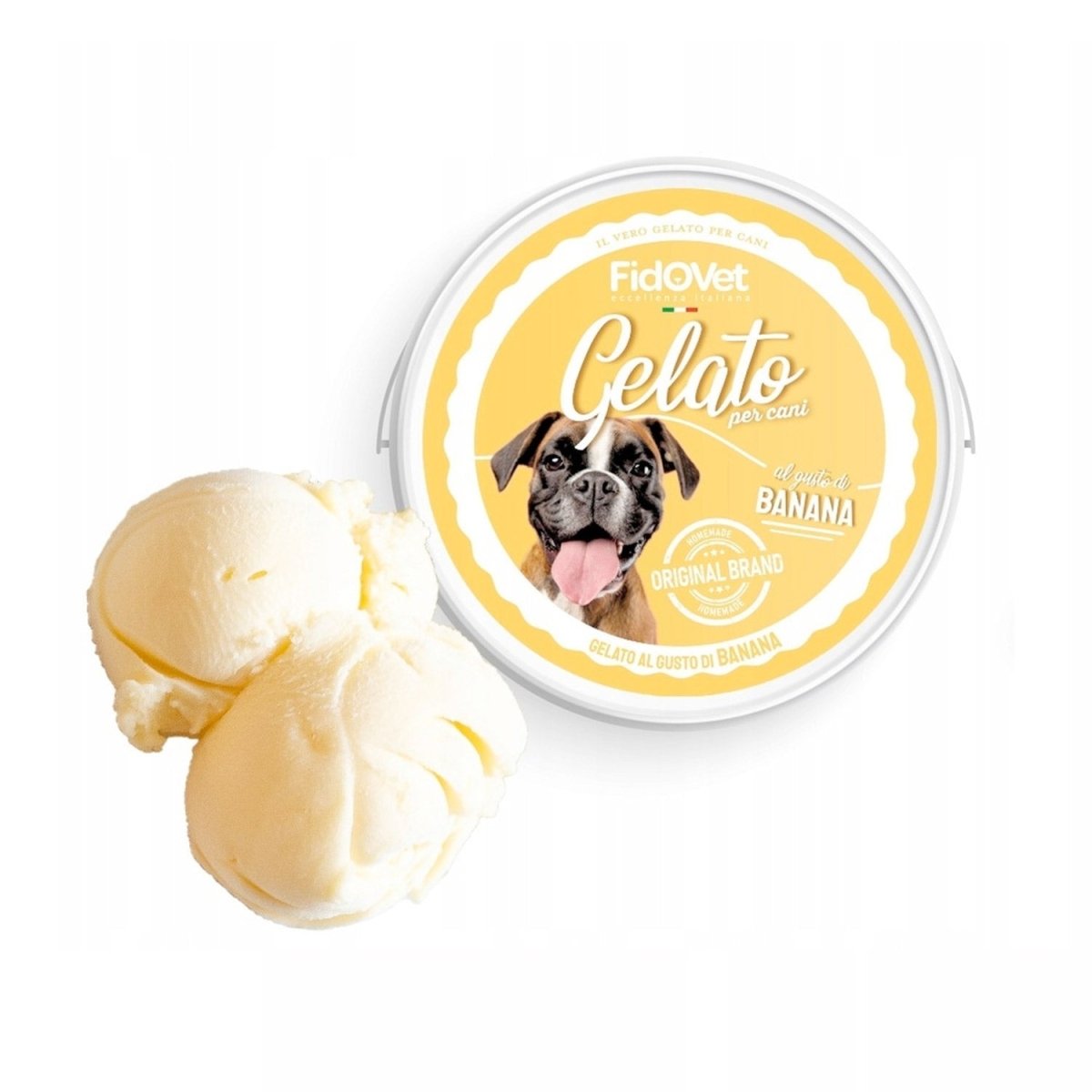 FidoVet Gelato Ice Cream for Dogs (Banana) - Shopivet.com