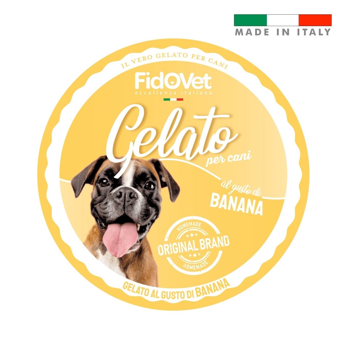 FidoVet Gelato Ice Cream for Dogs (Banana) - Shopivet.com