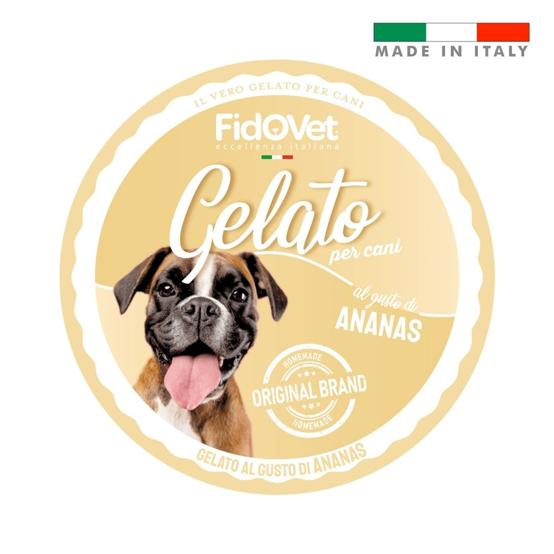 FidoVet Gelato Ice Cream for Dogs (Pineapple) - Shopivet.com