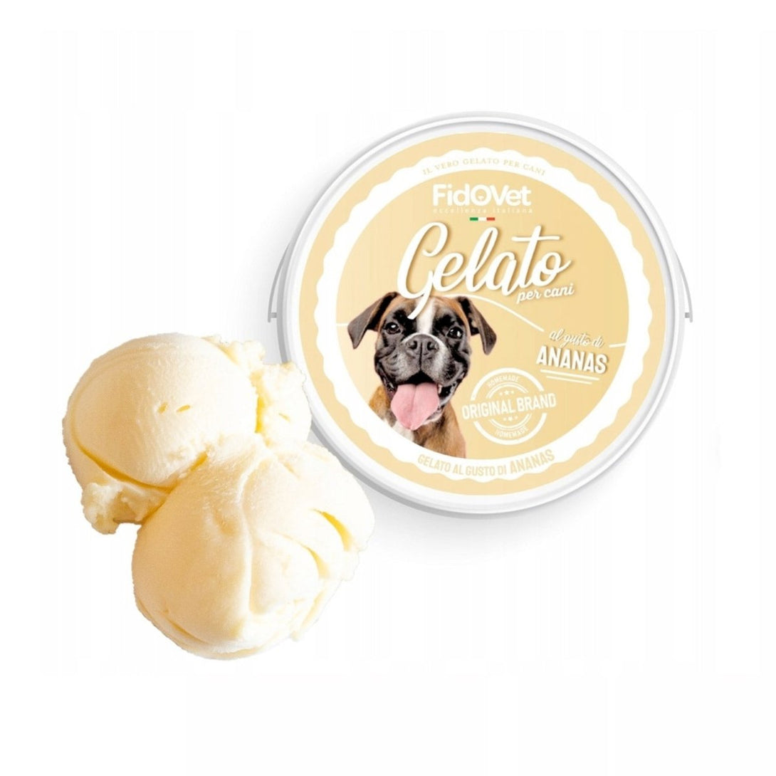 FidoVet Gelato Ice Cream for Dogs (Pineapple) - Shopivet.com