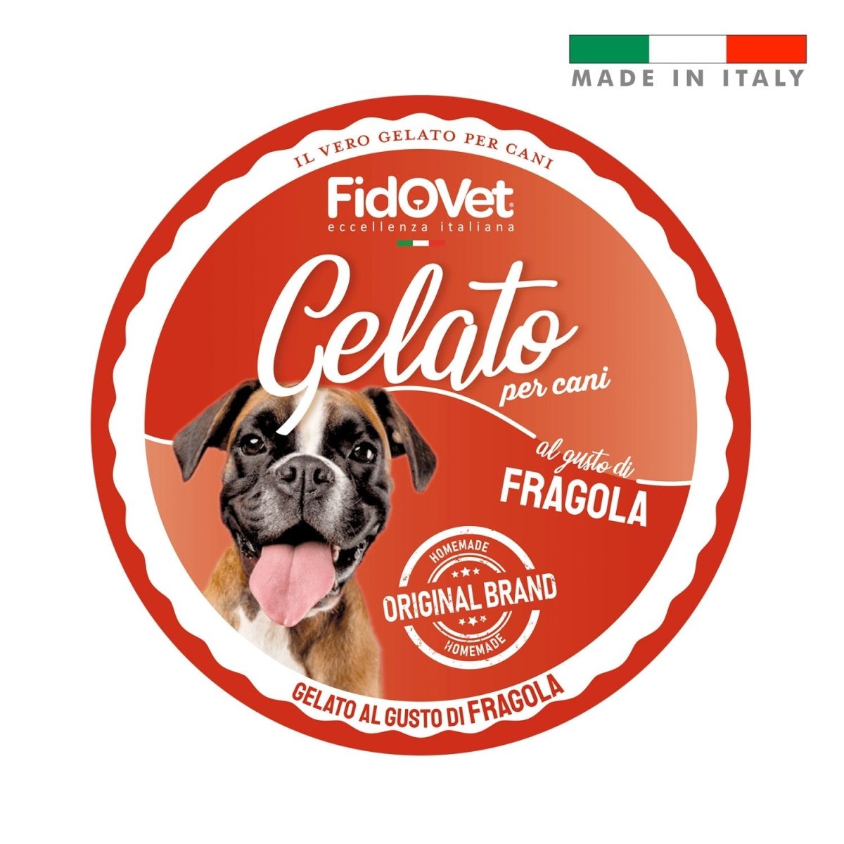 FidoVet Gelato Ice Cream for Dogs (Strawberry) - Shopivet.com