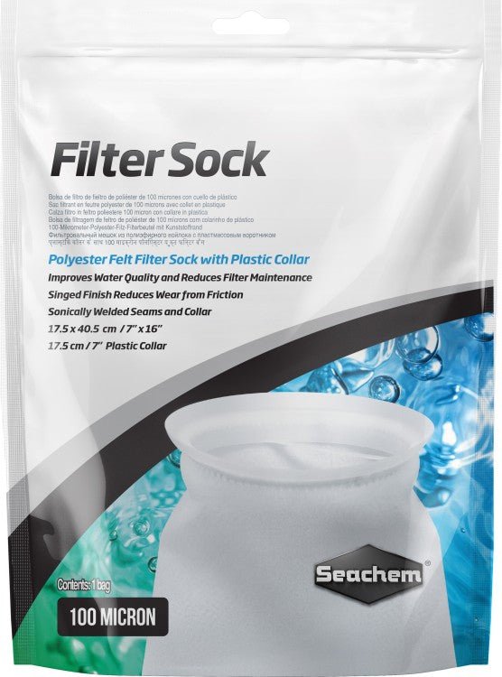 Filter Sock 100 micron welded 17.5 x 40.5cm - Shopivet.com