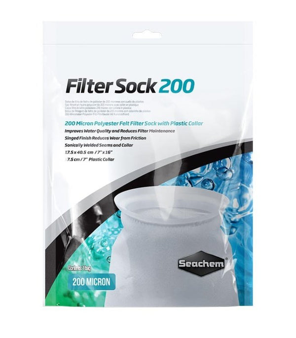 Filter Sock 200 micron welded 17.5 x 40.5cm - Shopivet.com