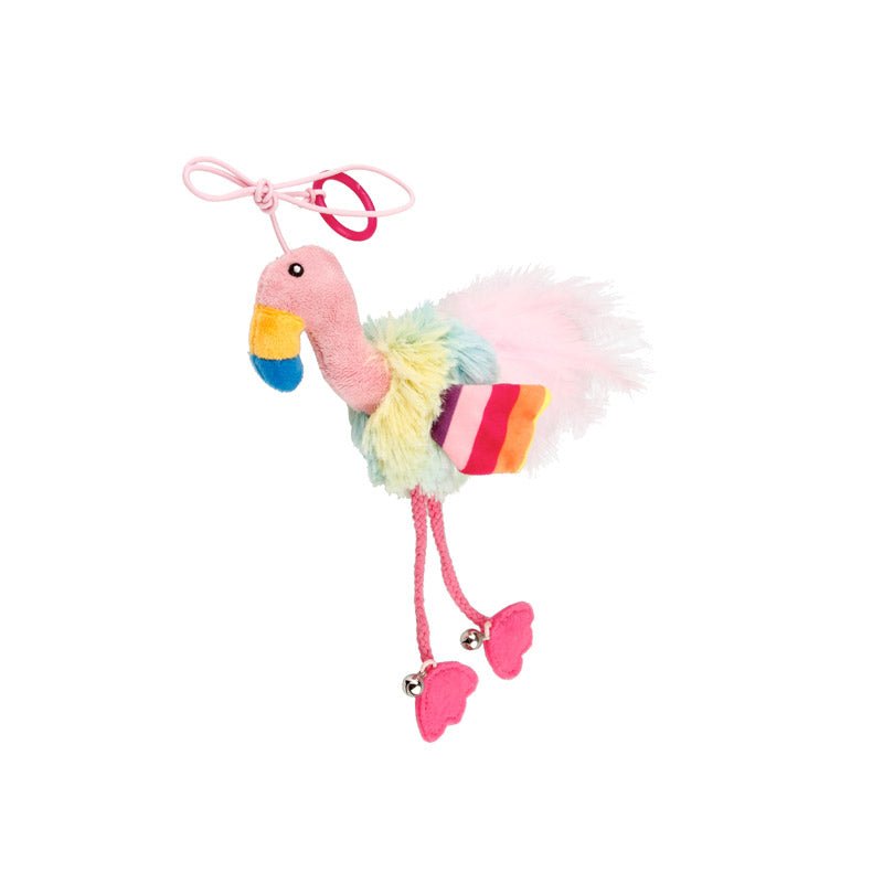 Finger ring bird Blue & Pink with Crinkle Paper and Bell inside - Shopivet.com