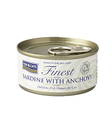 Fish4Cats Finest Sardine with Anchovy Wet Cat Food 70g - 70G - Shopivet.com