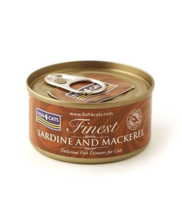 Fish4Cats Finest Sardine with Mackerel Wet Cat Food 70g - 70G - Shopivet.com