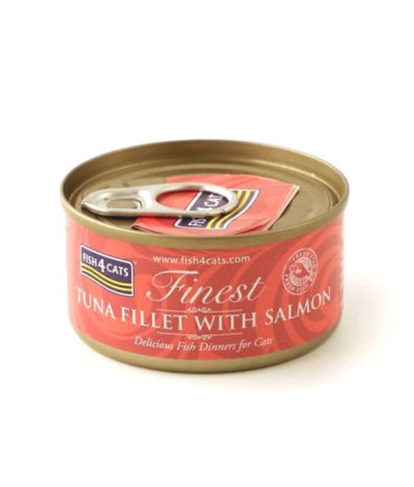 Fish4Cats Finest Tuna Fillet with Salmon Wet Cat Food 70g - 70g - Shopivet.com
